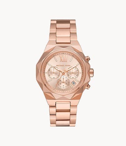 Michael Kors Raquel Chronograph Rose Gold-Tone Stainless Steel Watch MK4688I