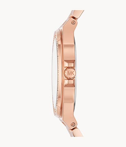 Michael Kors Mini-Lennox Three-Hand Rose Gold-Tone Stainless Steel Watch MK7279I