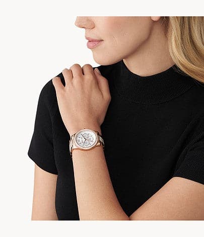 Michael Kors Tibby Multifunction Rose Gold-Tone Stainless Steel Watch MK7293