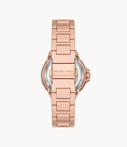 Michael Kors Mini-Camille Automatic Rose Gold-Tone Stainless Steel Watch MK9051
