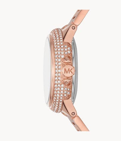 Michael Kors Mini-Camille Automatic Rose Gold-Tone Stainless Steel Watch MK9051