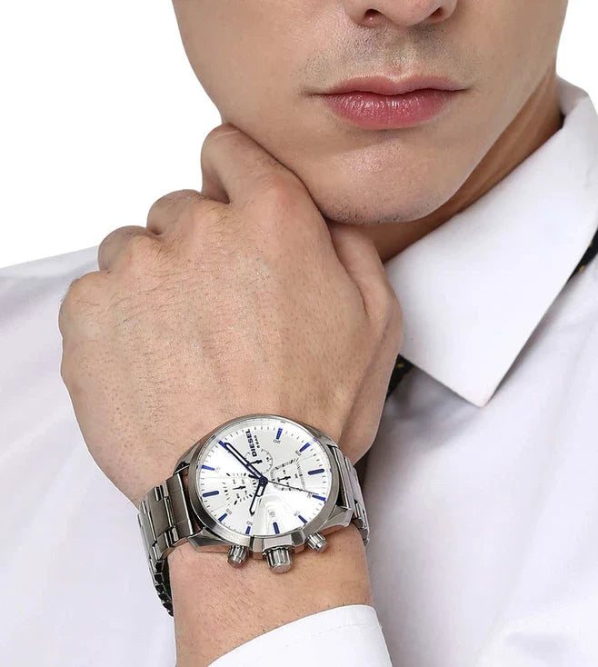 DIESEL DZ4473 Silver Analog Watch For Men