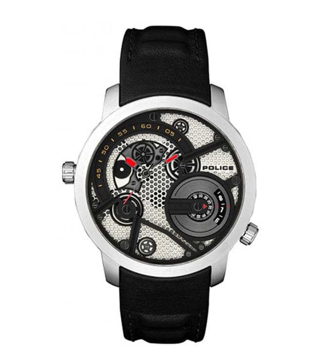 Police Round Analog Silver Dial Mens Watch Pl15471Js61W