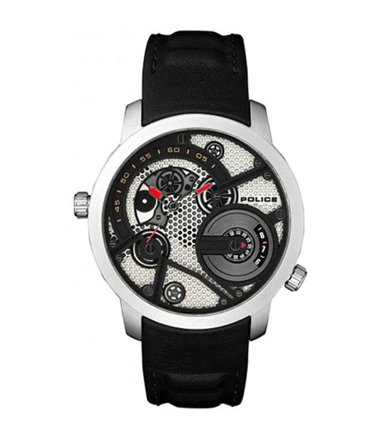 Police Round Analog Silver Dial Mens Watch Pl15471Js61W
