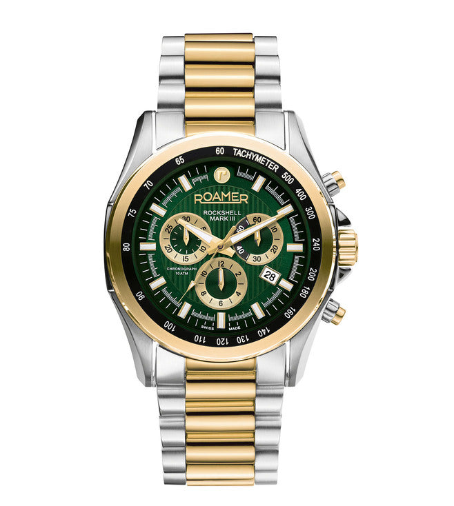 ROAMER 220837 48 75 20 ROCKSHELL MARK III CHRONOGRAPH SWISS MADE WATCH FOR MEN