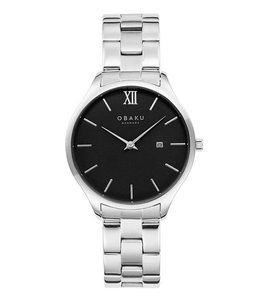 OBAKU V266GDCBSC Vibe Blacksteel Watch for Men