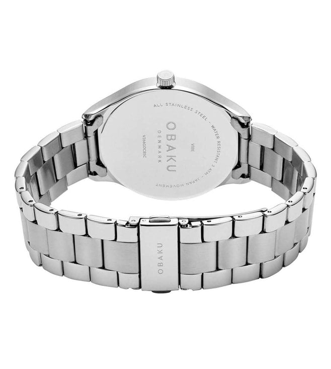 OBAKU V266GDCBSC Vibe Blacksteel Watch for Men