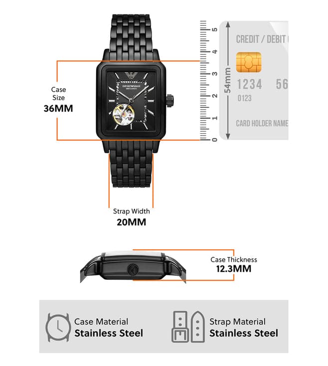 Emporio Armani Analog Black Dial Men's Watch-AR60058