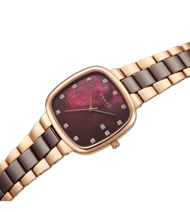 OBAKU V282LDVNCN_LUX Timian Lille Nut Analog Watch for Women