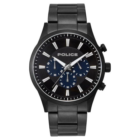 Police Black Dial Metal Strap Men'S Watch Pl15589Jsb02Mw