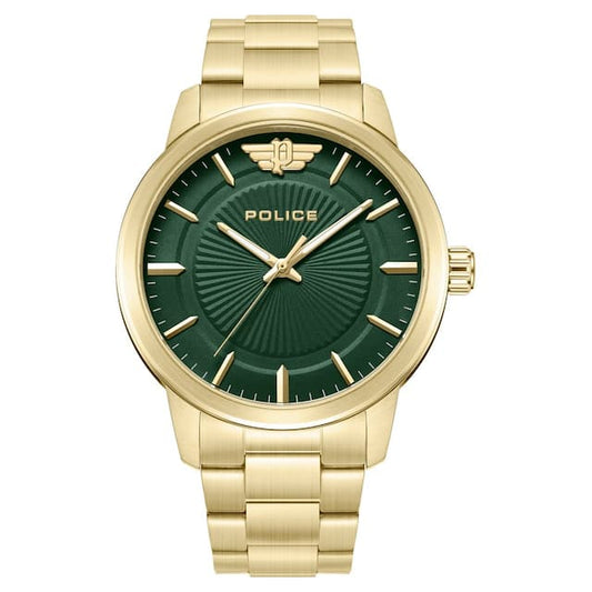 Police Green Dial Quartz Analog Watch for Men PLPEWJG2227408