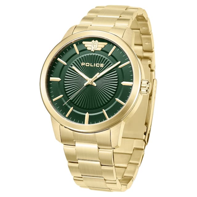 Police Green Dial Quartz Analog Watch for Men PLPEWJG2227408
