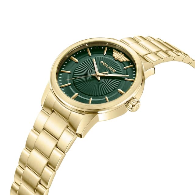 Police Green Dial Quartz Analog Watch for Men PLPEWJG2227408