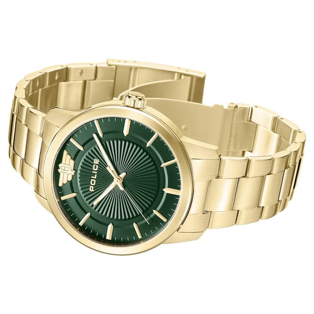 Police Green Dial Quartz Analog Watch for Men PLPEWJG2227408