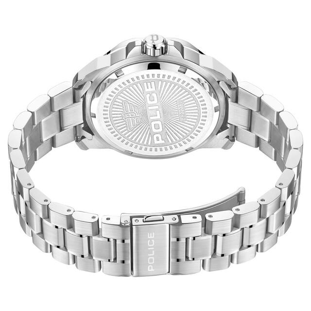 Police Black Dial Silver Stainless Steel Strap Watch PLPEWJH2228104