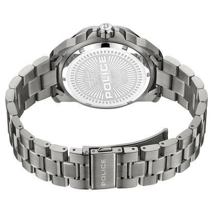 Police Maroon Dial Grey Stainless Steel Strap Watch PLPEWJH2228105