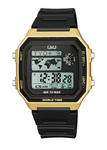 Q&Q Digital White Dial Watch M196J004Y