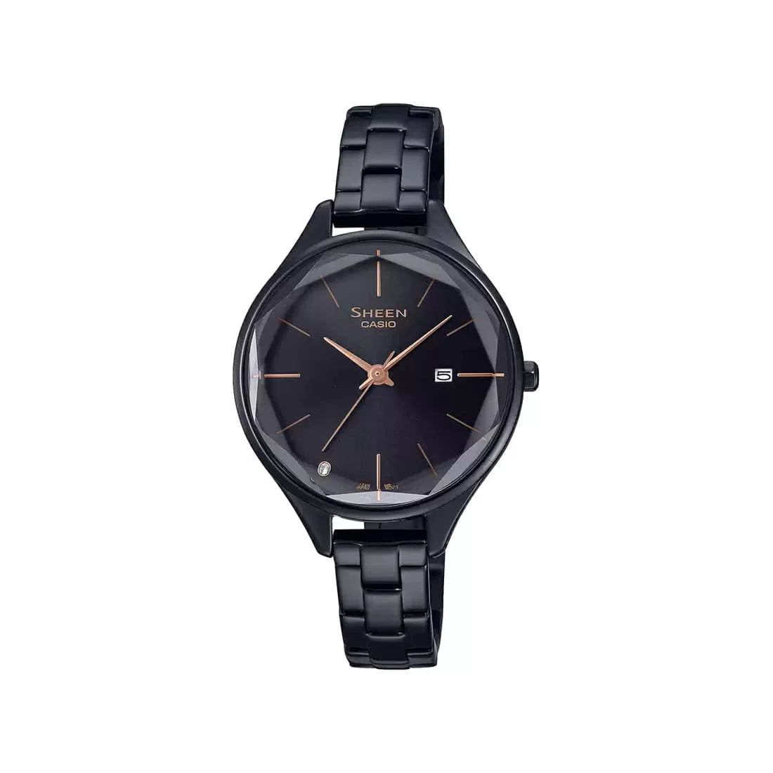 Casio Sheen Black Cut Glass - Women'S Watch Sh251