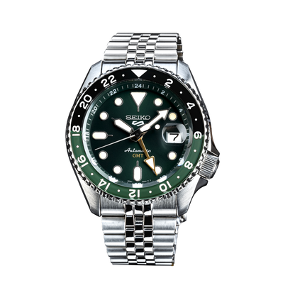 Seiko 5 Sports SKX GMT Bi-Colour Green - SSK035K1