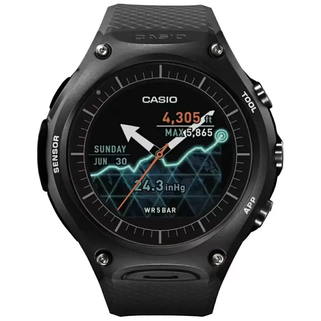 Casio Sw001 Wsd-F10Bk Outdoor Smart Watch