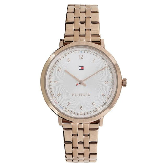 Silver Dial Rose Gold Stainless Steel Strap Watch Nbth1781760