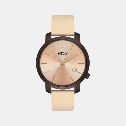 Female Rose Gold Analog Leather Watch TW032HL38