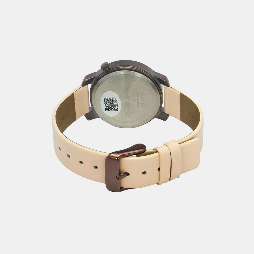 Female Rose Gold Analog Leather Watch TW032HL38