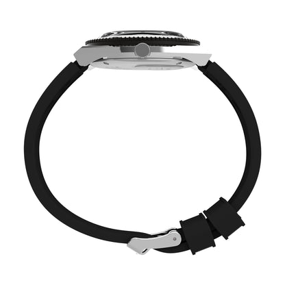 Q Timex Black Round Dial Analog Men's Watch - TW2V32000U9