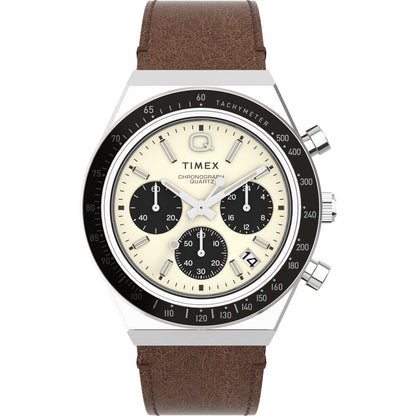 TIMEX Q Cream Round Dial Analog Men's Watch - TWEG26401
