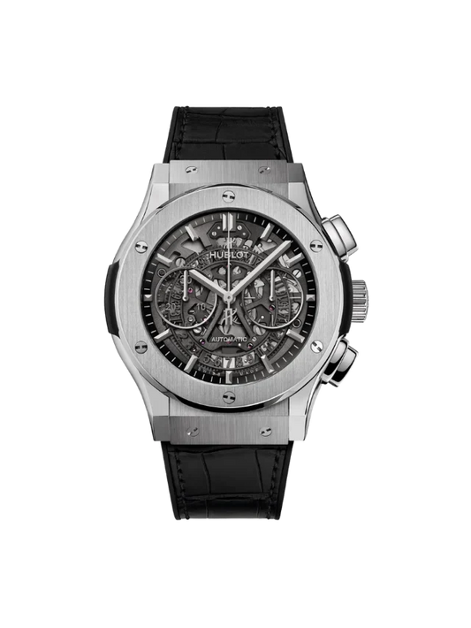 HUBLOT 525.NX.0170.LR – CLASSIC FUSION AEROFUSION TITANIUM AUTOMATIC SKELETON DIAL MEN’S WATCH