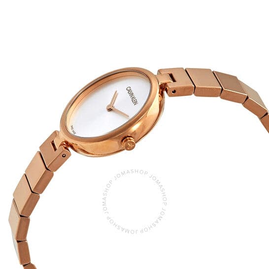Calvin Klein Womens Authentic Silver Dial Metallic Analogue Watch - K8G23646