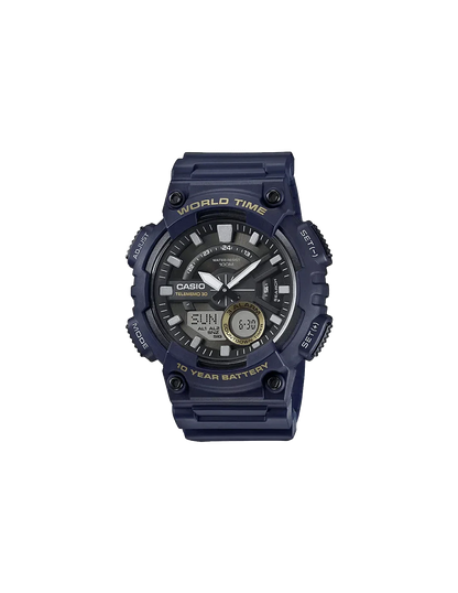 YOUTH AEQ-110W-2AVDF - AD208 Blue Analog-Digital - Men's Watch