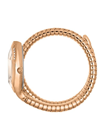 Women Rose Gold-Toned Just Glam Evo 8 Wrap Around Straps Watch JC1L225M0055
