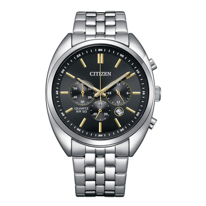 CITIZEN QUARTZ GENTS WATCH BLACK DIAL - AN8210-56E