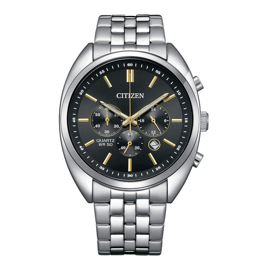 CITIZEN QUARTZ GENTS WATCH BLACK DIAL - AN8210-56E
