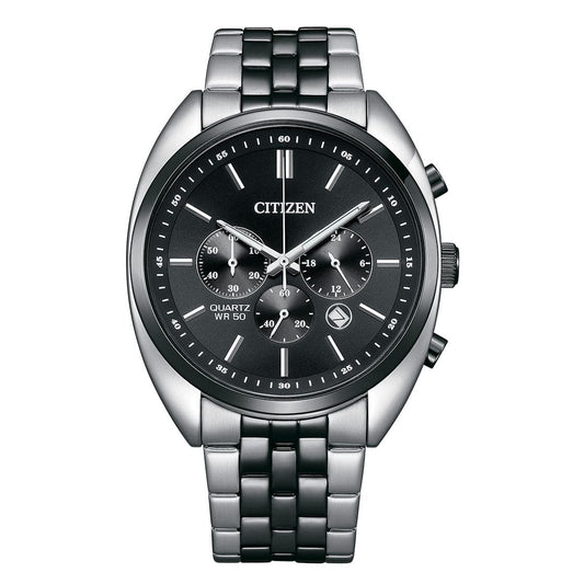 CITIZEN QUARTZ GENTS WATCH BLACK DIAL - AN8218-54E