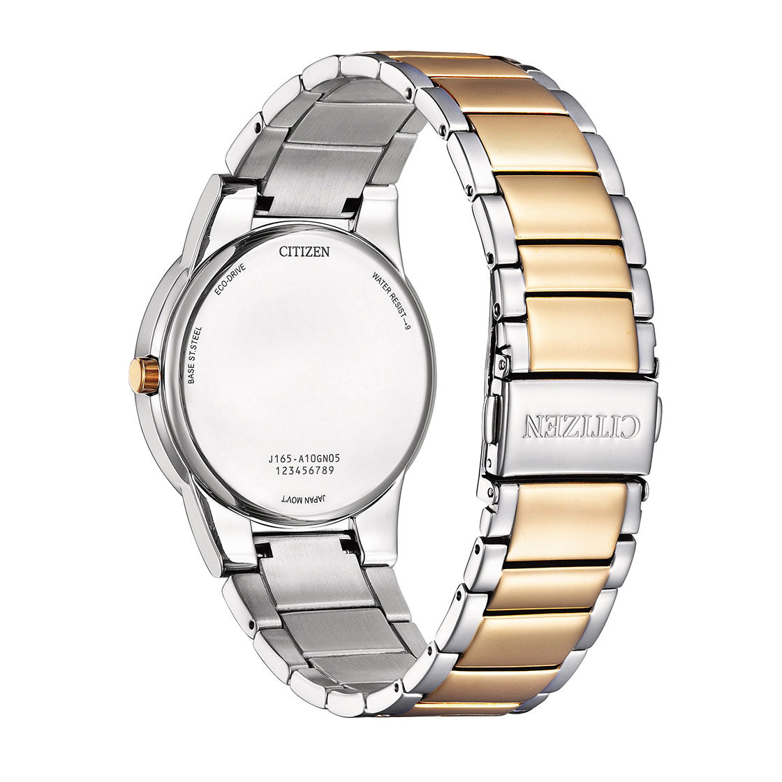 CITIZEN ECO-DRIVE GENTS WATCH WHITE DIAL - AU1064-85A