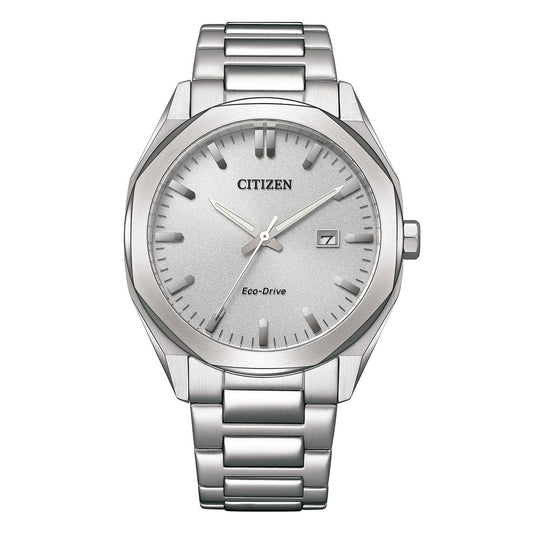 CITIZEN ECO-DRIVE GENTS WATCH SILVER DIAL - BM7600-81A