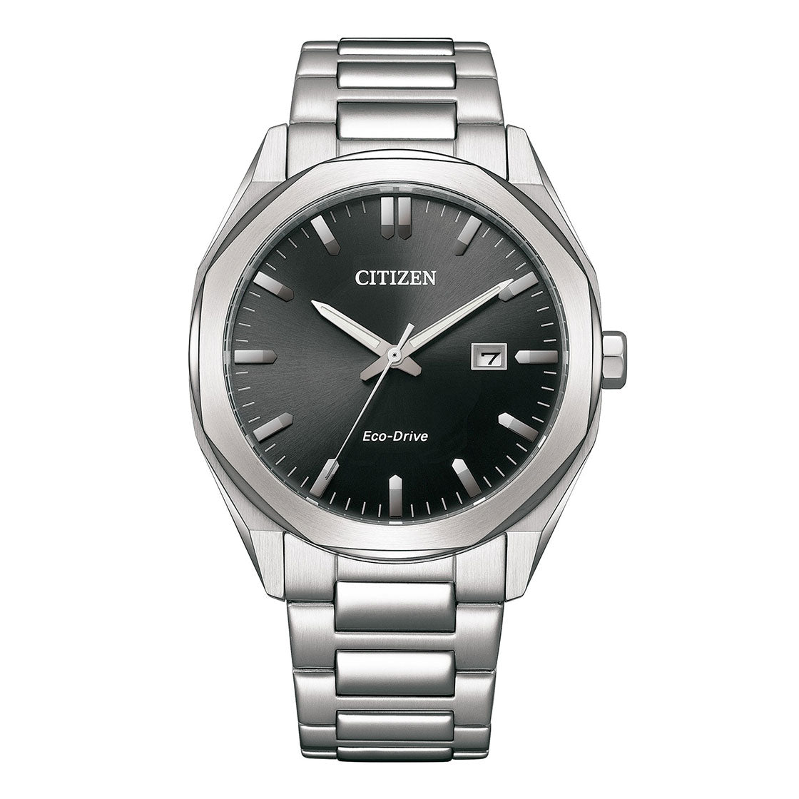 CITIZEN ECO-DRIVE GENTS WATCH BLACK DIAL - BM7600-81E