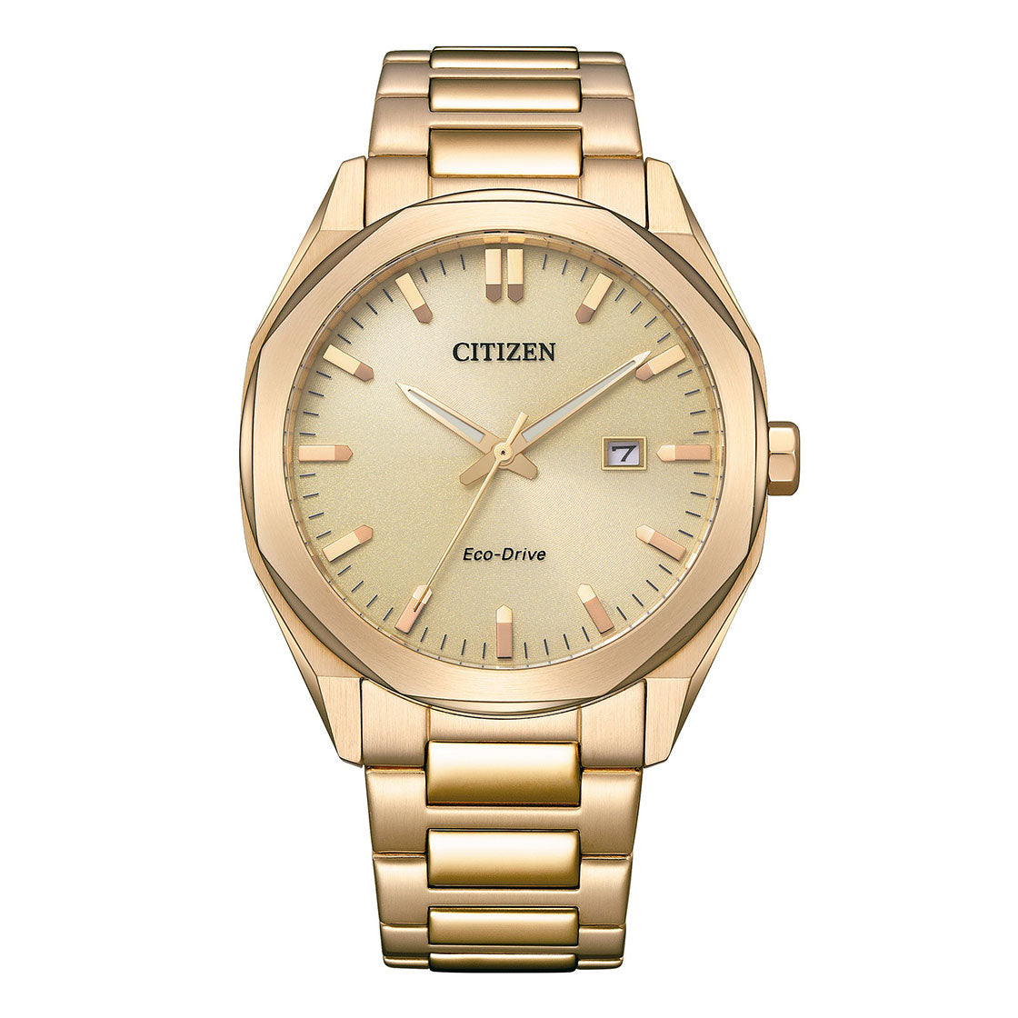 CITIZEN ECO-DRIVE GENTS WATCH CHAMPAGNE DIAL - BM7603-82P