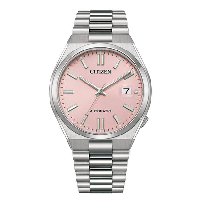 CITIZEN AUTOMATIC GENTS WATCH PANTONE DREAMY PINK DIAL - NJ0158-89X