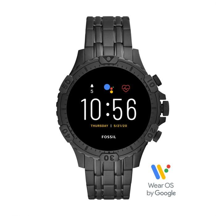 Fossil Smartwatch Men Garnett Round Black Smartwatches