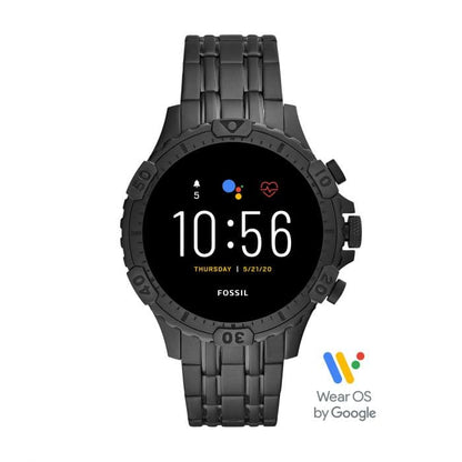 Fossil Smartwatch Men Garnett Round Black Smartwatches
