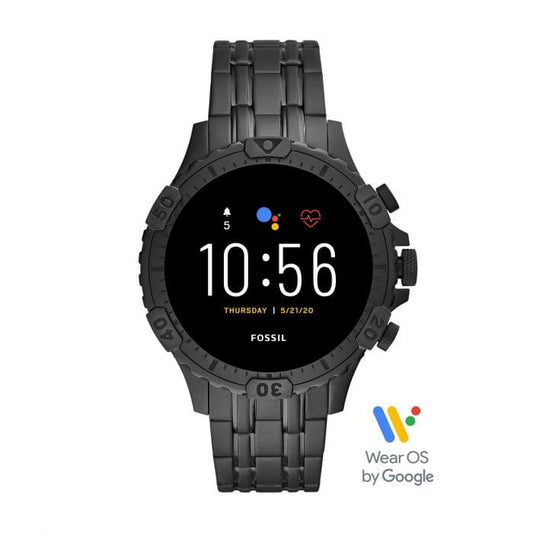 Fossil Smartwatch Men Garnett Round Black Smartwatches