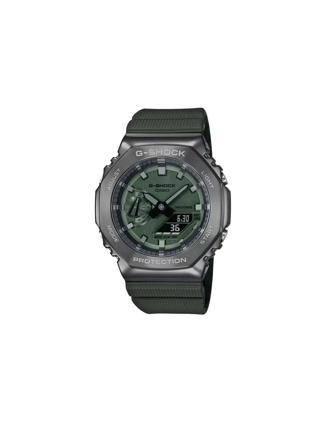 G-SHOCK GM-2100B-3ADR - G1160 Green Metal Covered - Men's Watch