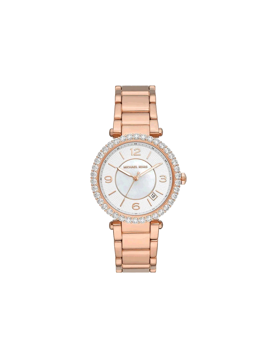 Michael Kors Parker Three-Hand Rose Gold-Tone Stainless Steel Watch