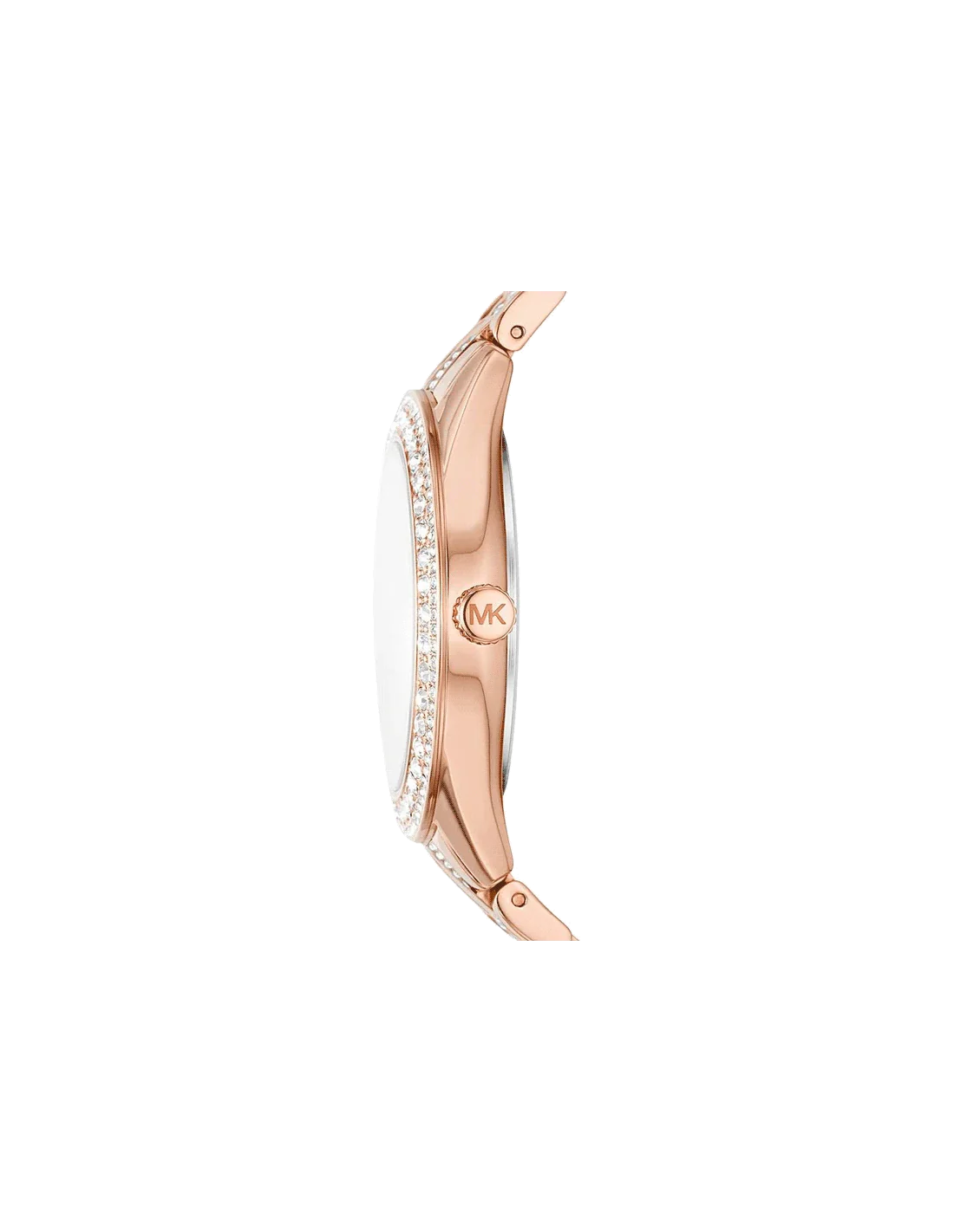 MICHAEL KORS Harlowe Pavé Rose Gold-Tone Watch Style# MK4710