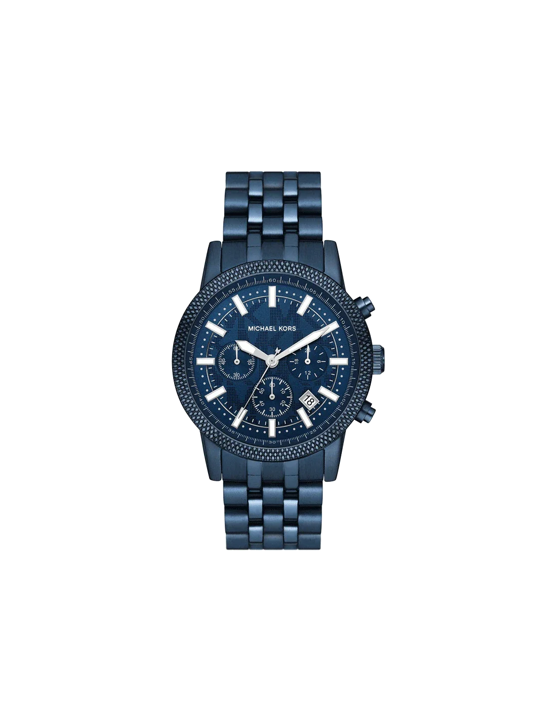 MICHAEL KORS Oversized Hutton Navy-Tone Watch