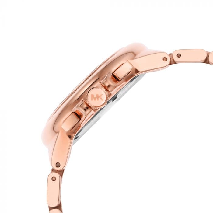 Michael Kors Womens 43 Mm Camille White Dial Stainless Steel Chronograph Watch - Mk7271