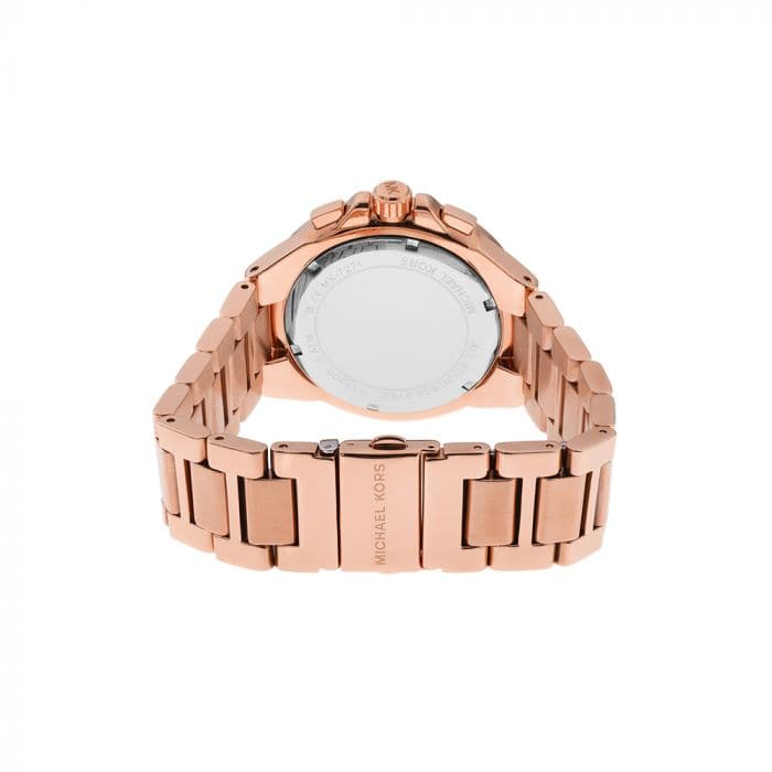 Michael Kors Womens 43 Mm Camille White Dial Stainless Steel Chronograph Watch - Mk7271